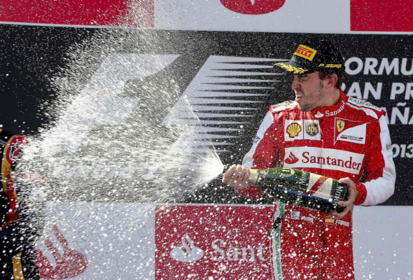 Fernando Alonso gana Fórmula Uno en España