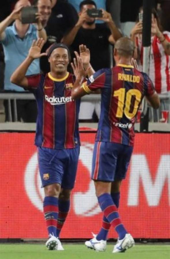 ¿Quién es el número siete merengue? Ronaldinho se robó el show, pero Real Madrid ganó el clásico de leyendas al Barcelona