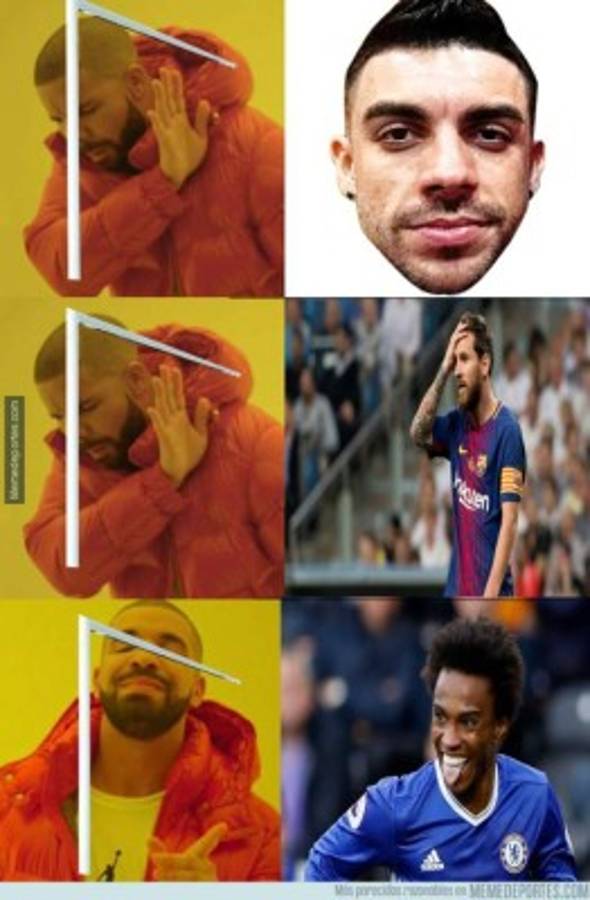 William y Dembele, protagonistas de los memes del Chelsea-Barcelona