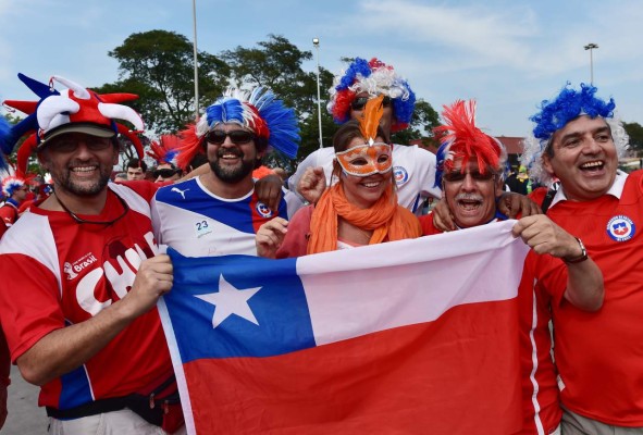 Las mejores imágenes del ambiente Chile-Holanda