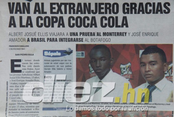 FOTOS: El álbum inédito de Alberth Elis en torneos colegiales