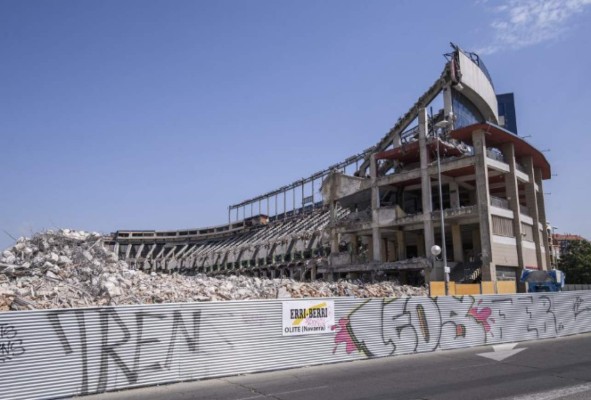 Así desaparece: Las nuevas imágenes de la demolición del estadio Vicente Calderón
