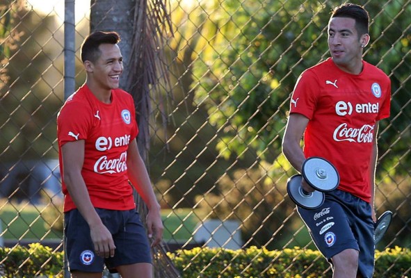 En Chile esperan mejorar de Alexis Sánchez y Arturo Vidal