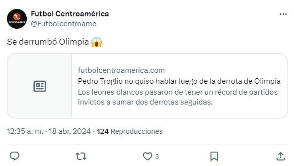 Lo que dicen del Olimpia tras sumar su segunda derrota consecutiva: “Se desinfló”; “no hay que hacer drama”