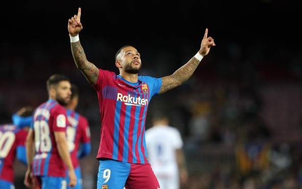 Memphis Depay se ha convertido en la gran figura del Barcelona esta temporada.