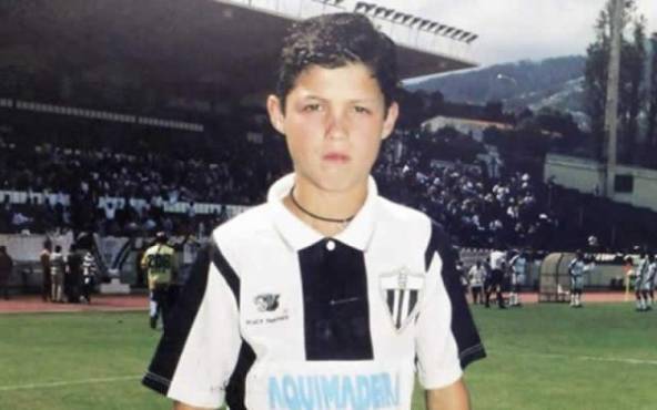 Cristiano Ronaldo en sus inicios como futbolista en Portugal.