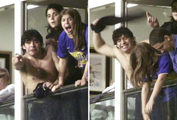 ¡Un hincha más! Las mejores fotos de Diego Maradona apoyando a Boca Juniors