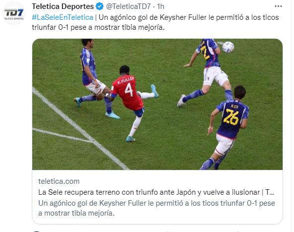 “Somos la leche de Concacaf”: La reacción de David Faitelson y la prensa tica tras el triunfo de Costa Rica ante Japón en Qatar 2022