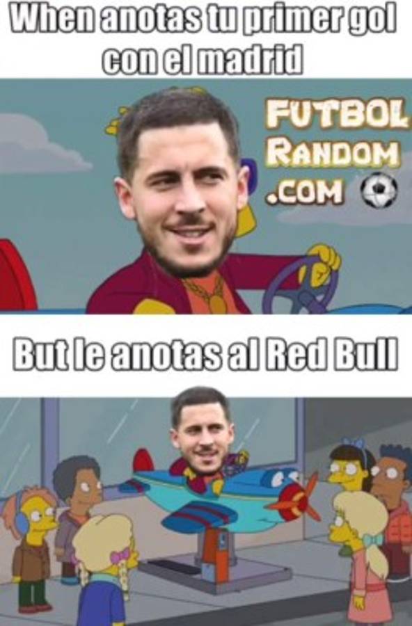 Eden Hazard, la víctima favoritas de los memes tras anotar su primer gol con el Real Madrid