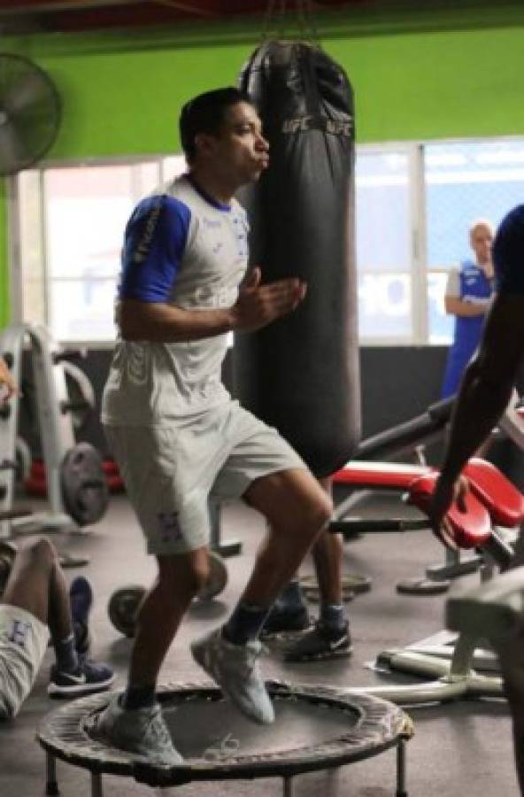 ¡A puro hierro! La Selección de Honduras se fortalece con trabajos de gimnasio