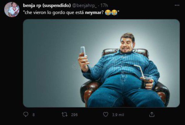 Vuelven a acusar a Neymar de estar gordo en el juego de Brasil y los memes lo despedazan