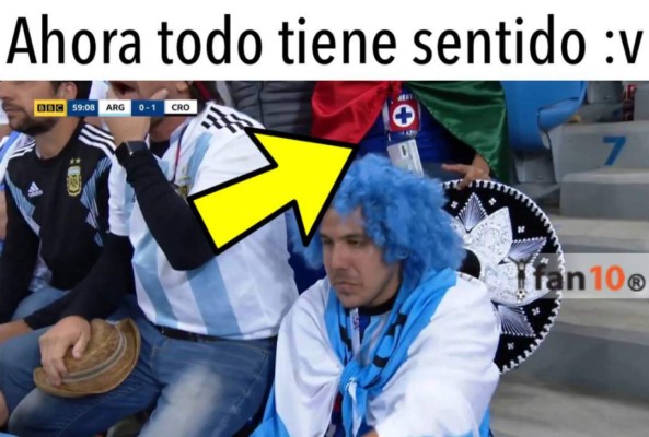 MEMES: Despedazan a Messi y Argentina tras recibir paliza de Croacia en Rusia 2018