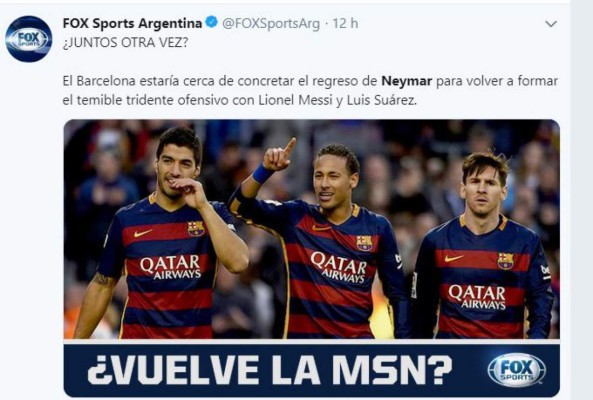 Lo que dice la prensa mundial del fichaje de Neymar de vuelta al Barcelona