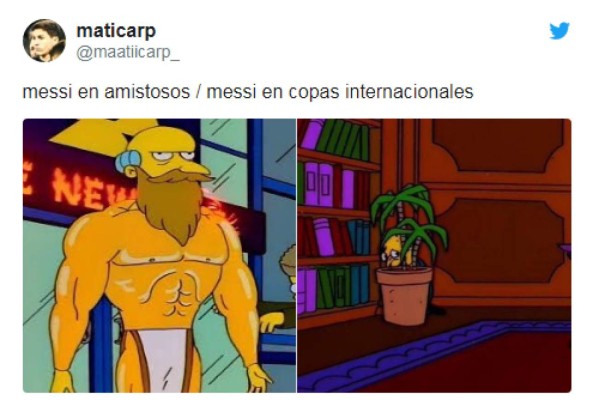 Lionel Messi, víctima favorita de los memes a pesar del triunfo de Argentina sobre Brasil
