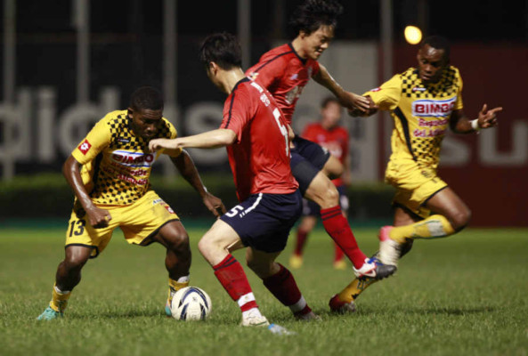 Real España recibe goleada del Goyang de Corea del Sur.