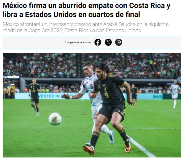 Se libra de Estados Unidos: prensa mexicana reacciona por el polémico empate ante Costa Rica y esto dijo Faitelson