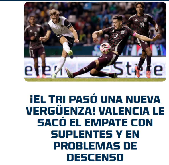 “Siguen sin existir”: la dura reacción de Faitelson tras empate de México ante Valencia “B” y lo que dicen del Vasco