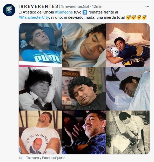 Los memes destrozan a Simeone y al Atlético por jugar metido atrás ante el Manchester City en Champions