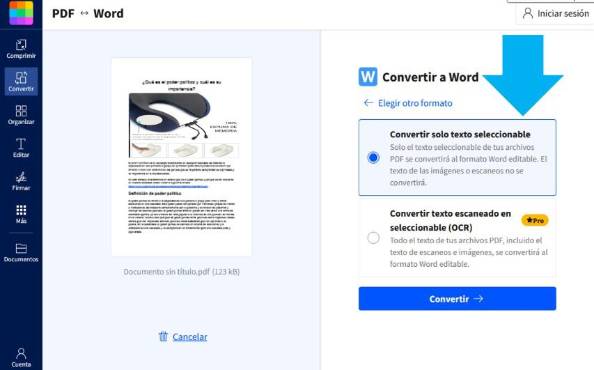 Pasar PDF a Word: Así puedes hacerlo fácilmente online paso a paso