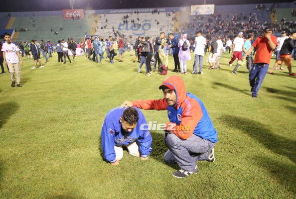Las otras imágenes que dejó de la trágica noche en el Estadio Nacional de Tegucigalpa