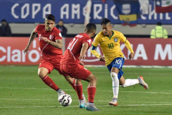 Brasil-Perú en imágenes
