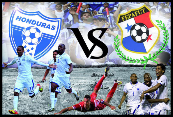 Fotomontajes sobre el partido Panamá-Honduras.