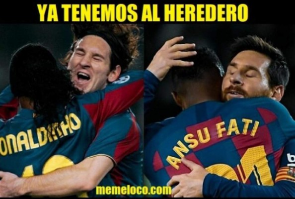 Ansu Fati y Messi, protagonistas de los memes tras el triunfo de Barcelona sobre Levante