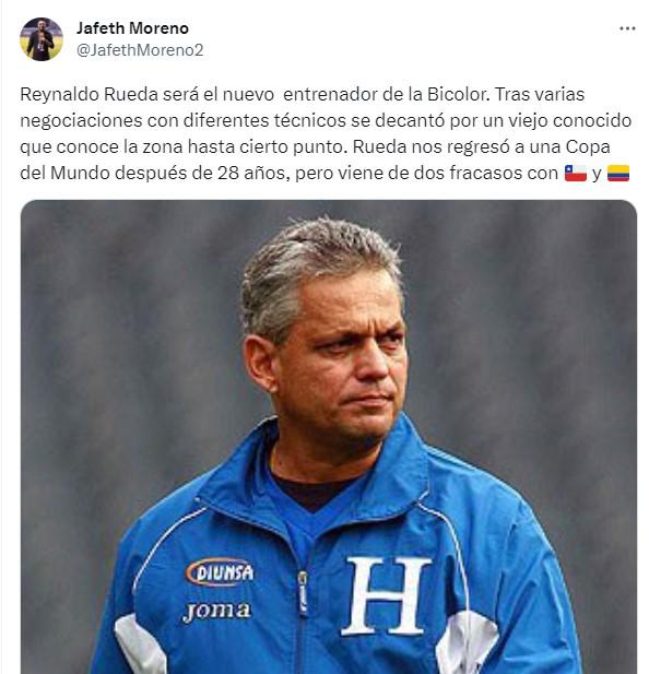 Lo que dice la prensa hondureña sobre la llegada de Reinaldo Rueda a la Selección Nacional: “Ojalá pueda unir al país”