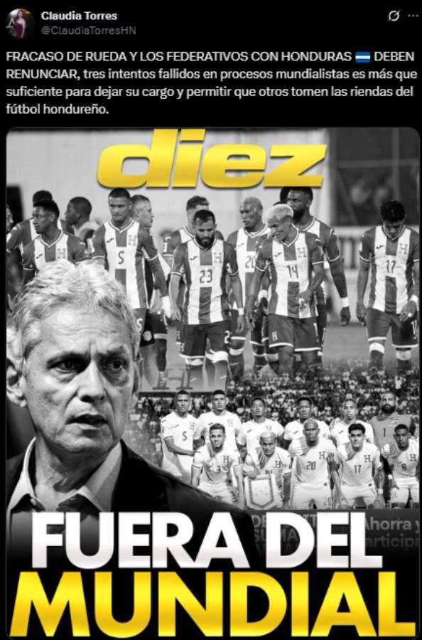 Fracaso ridículo, Se tienen que ir: señalan a los culpables de la vergonzosa eliminación de Honduras del Mundial 2026