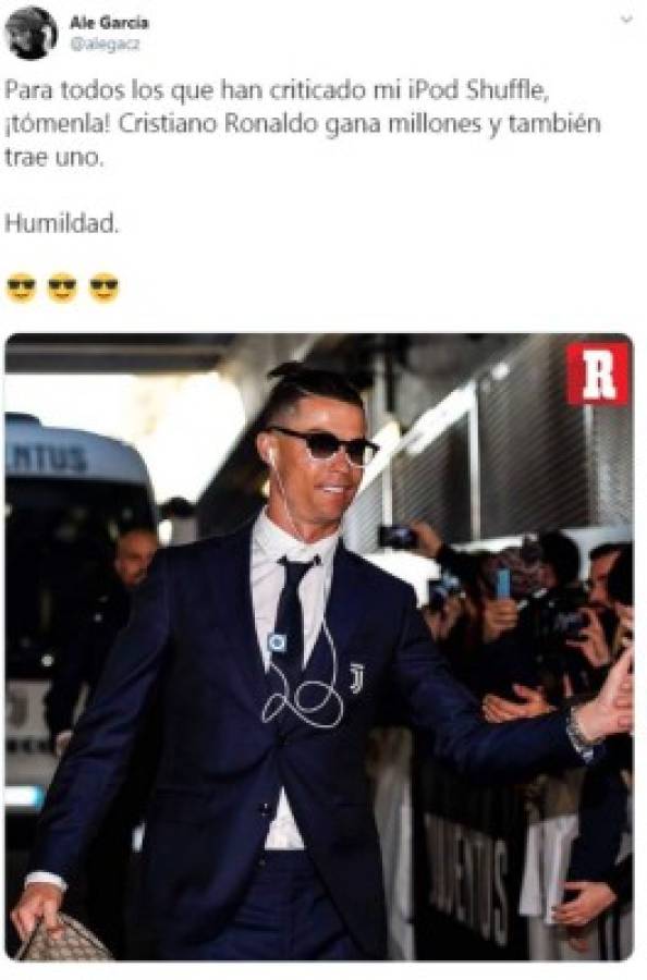 Cristiano Ronaldo causa furor en las redes sociales por usar un Ipod viejo del 2005