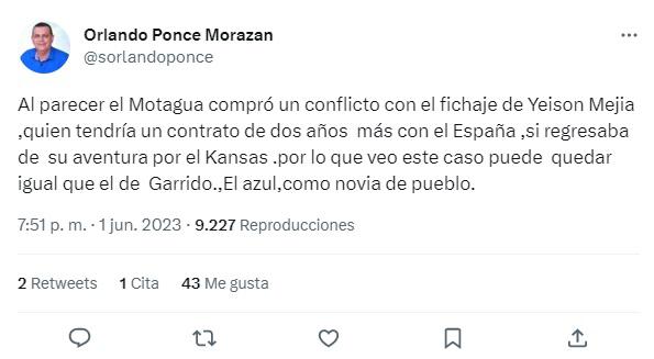 Lo que dice la prensa sobre la polémica entre Yeison Mejía, Motagua y Real España: “Siguen siendo mal asesorados”