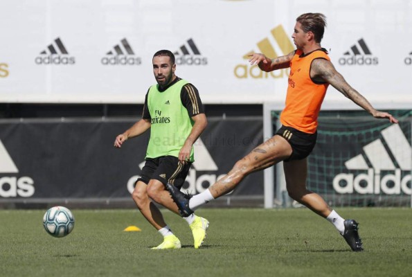 Entrenamiento Real Madrid: El gesto de Marcelo, el dribling de Kubo a Vinicius y la foto entre Keylor y James