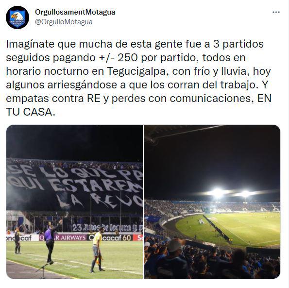Lo que dicen en redes sobre la derrota de Motagua ante Comunicaciones: “Esta afición no merece estos jugadores”