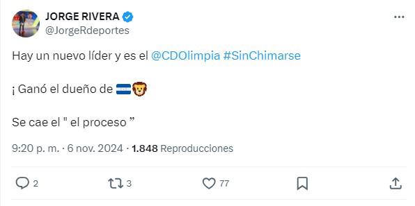 Así reaccionó la prensa hondureña al liderato de Olimpia y caída de Real España: el posteo de ESPN y del propio club albo