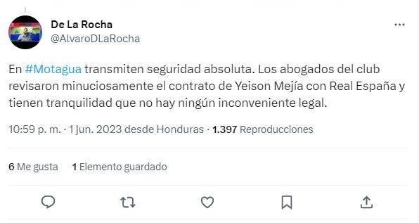 Lo que dice la prensa sobre la polémica entre Yeison Mejía, Motagua y Real España: “Siguen siendo mal asesorados”