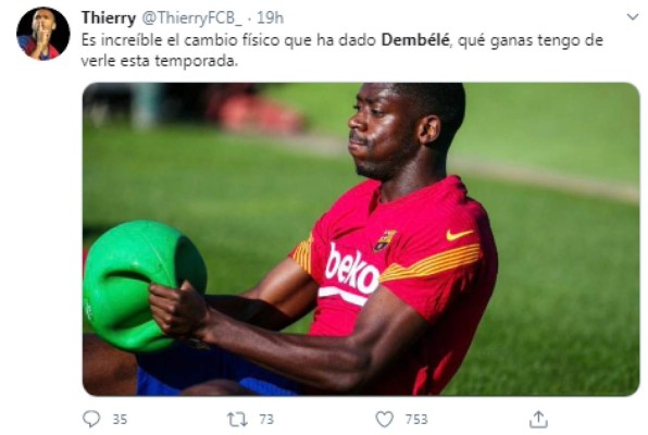 Tiene que ser su temporada: El notorio cambio físico de Dembélé para ser titular en Barcelona &nbsp;&nbsp;