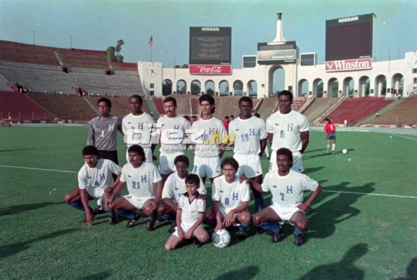 20 fotos inéditas de Honduras en la primera edición de la Copa Oro en 1991