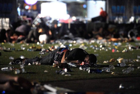 ¡Pánico y sangre! Las tristes fotografías que dejó el tiroteo en Las Vegas