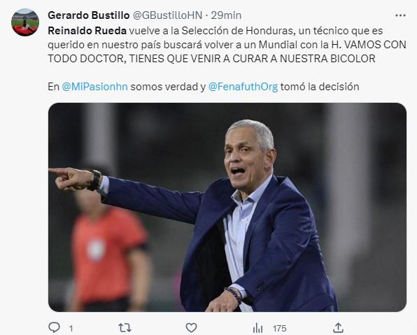 Lo que dice la prensa hondureña sobre la llegada de Reinaldo Rueda a la Selección Nacional: “Ojalá pueda unir al país”