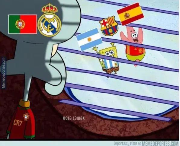 CR7 no se salva y liquidan a Messi: los memes de España campeón