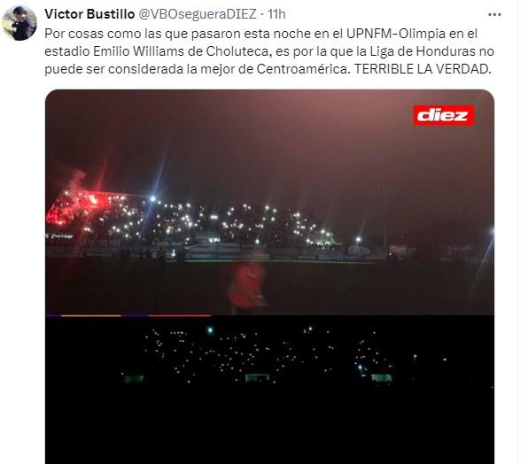 Periodistas hondureños “explotan” tras lo ocurrido en el UPNFM-Olimpia en Choluteca: “Vergüenza” y “es un asco”