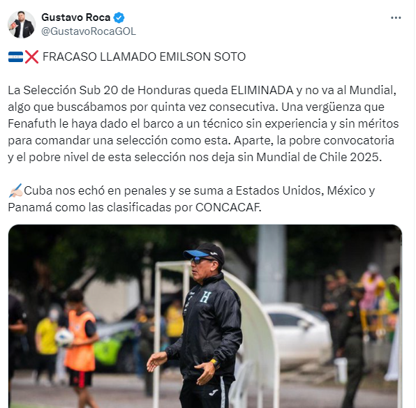 Honduras se estrelló ante Cuba por el pase al Mundial de Chile y así reacciona la prensa: “Una absoluta vergüenza”