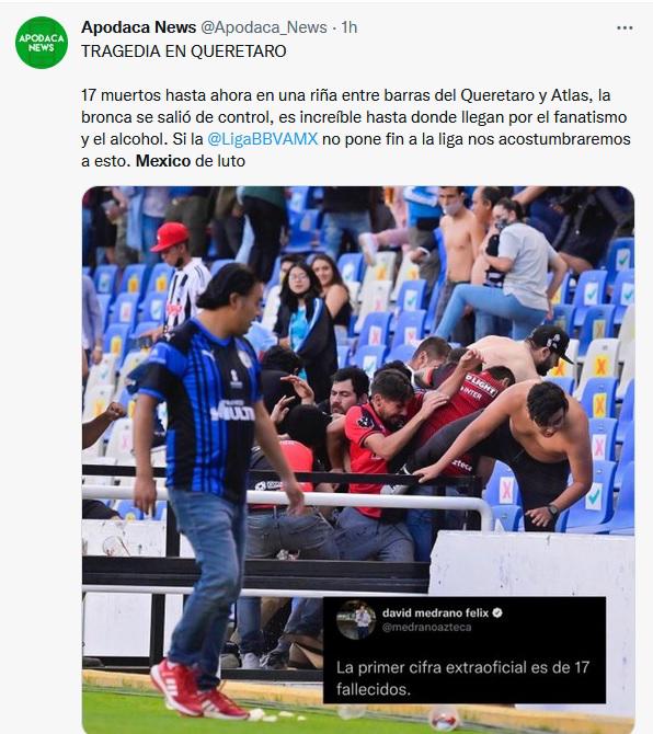 “Horror en México y vergüenza”: Lo que dice la prensa internacional sobre los actos de violencia en el Querétaro-Atlas