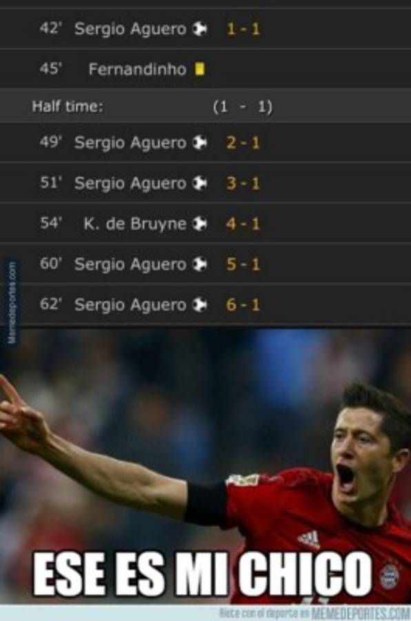 Los memes más divertidos que dejó la actuación del Kun y sus cinco goles