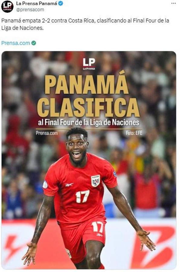 “Clásico hijo” y “la mediocridad asoma”: así reaccionó la prensa luego del pase de Panamá sobre Costa Rica en Nations League
