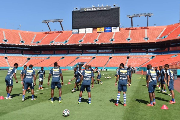 Honduras afinó detalles en el estadio Sun Life de Miami