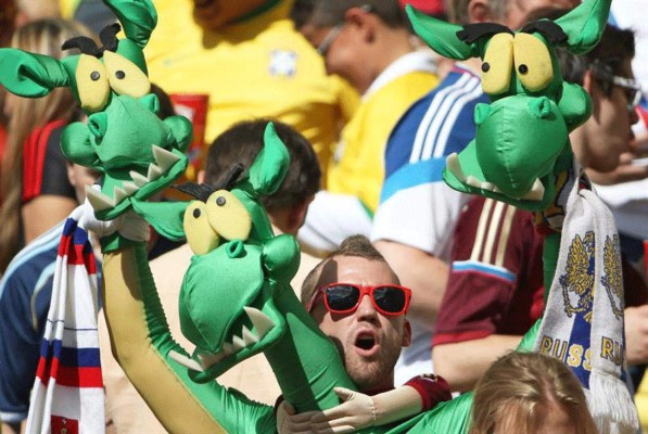 Las mejores imágenes del juego Russia vs Bélgica