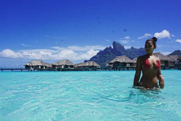 ¡Qué atrevida! El explosivo disfraz de la novia de Usain Bolt en el carnaval de Jamaica