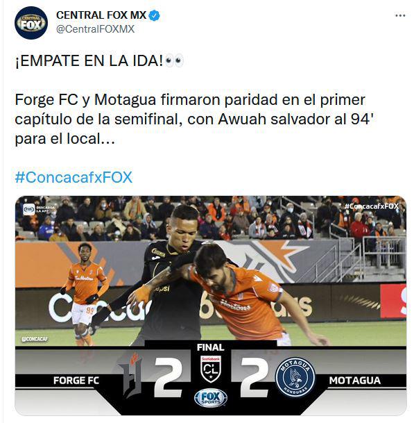 “Se empató solo”: Lo que dicen en redes sobre el empate de Motagua ante Forge FC en la Liga de Concacaf