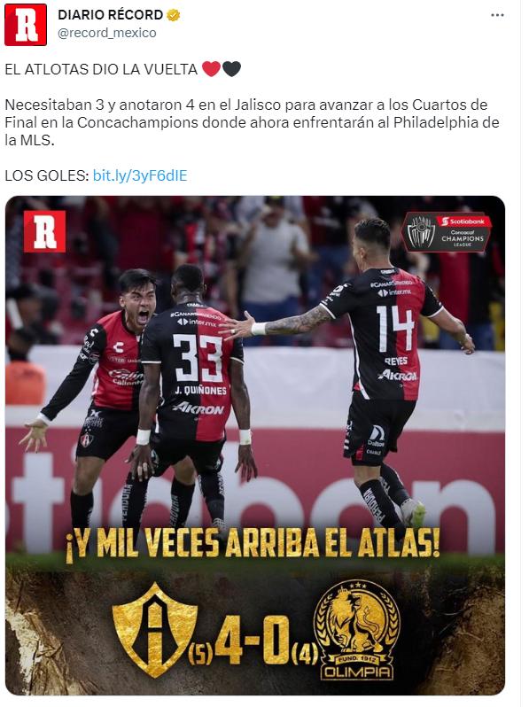 “Le sacan la llave a Olimpia” y “tuvieron que sufrir”: Así reaccionan en México el día después de la remontada de Atlas